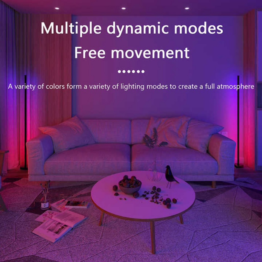 MoodRay RGB Led Standing Corner Floor Lamp by Buzz Street™