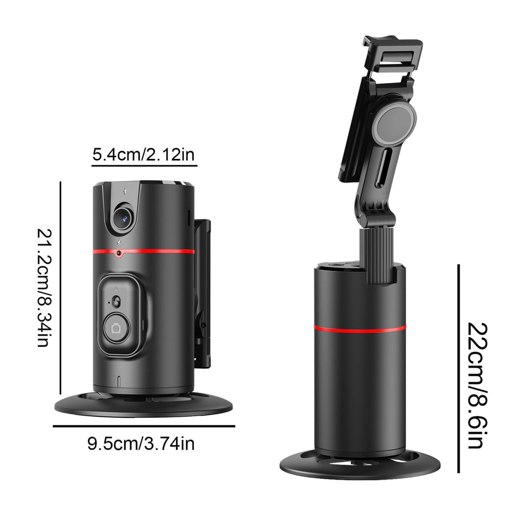 P02 360° AI Auto Face Tracking Tripod Gimbal by Buzz Street™