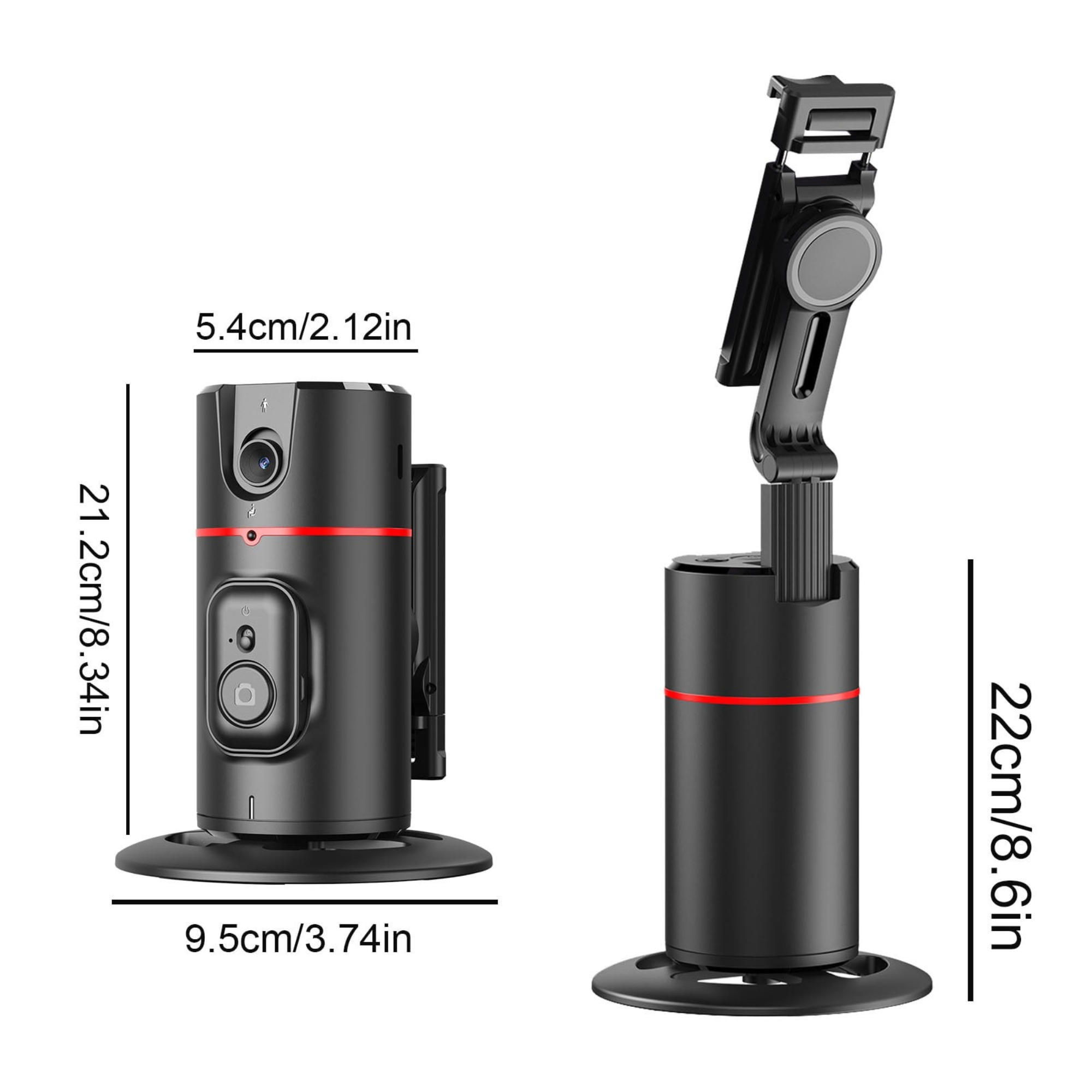 P02 360° AI Auto Face Tracking Tripod Gimbal by Buzz Street™