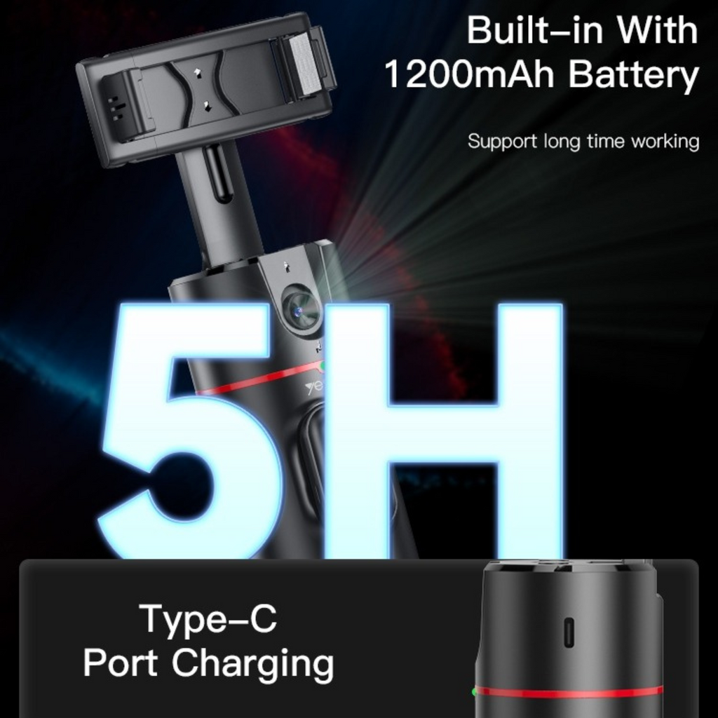 P02 360° AI Auto Face Tracking Tripod Gimbal by Buzz Street™