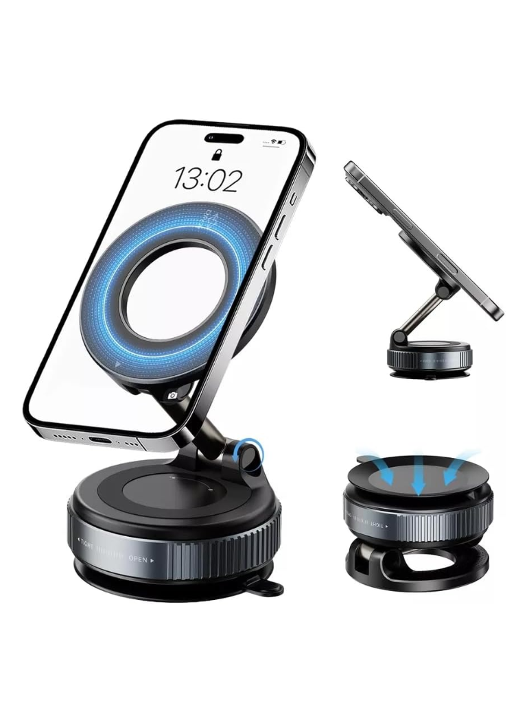 Buzz SnapMount Magnetic 360° Universal Phone Holder for Content Creation | Car & Desk Mount