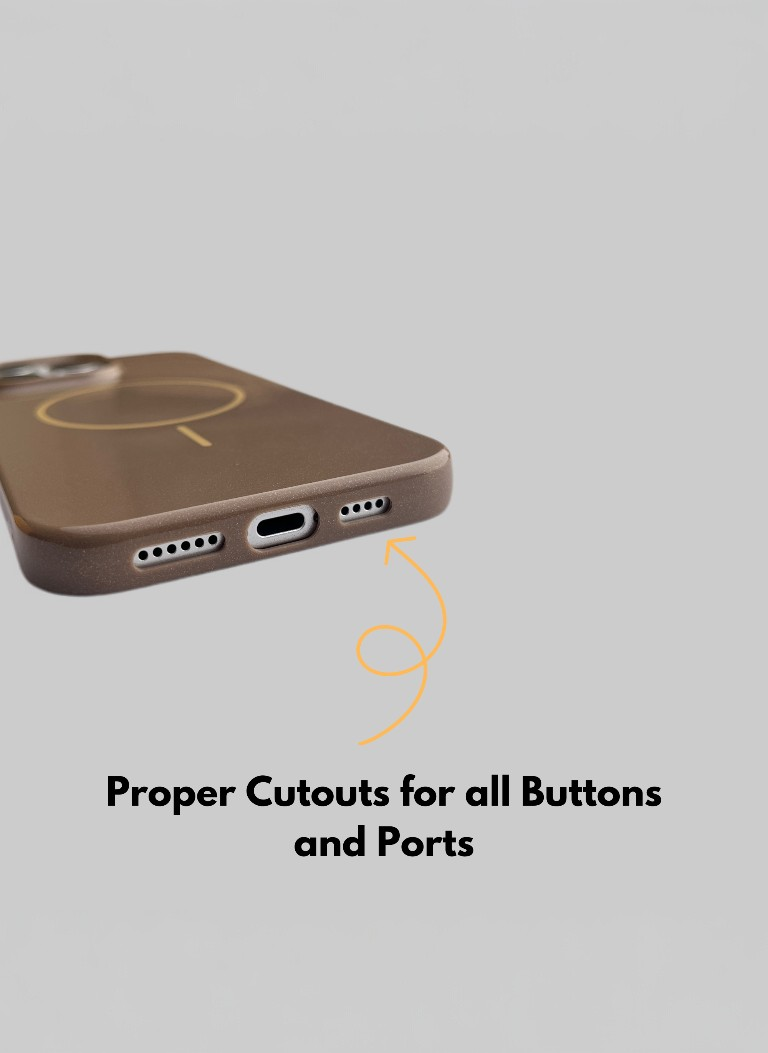 Brown Solid Silicone Phone Case | MagSafe Compatible