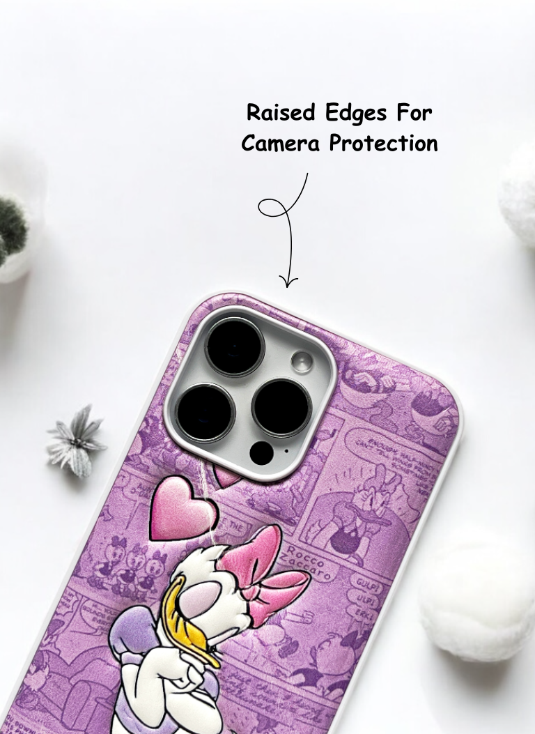 Donald Duck Soft Leather Texture Phone Case