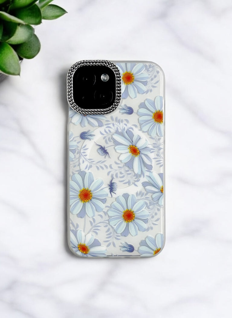 Daisy Dream Blue Floral Phone Case