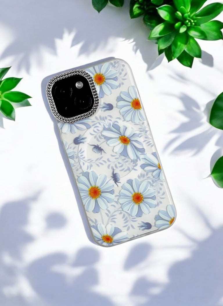 Daisy Dream Blue Floral Phone Case