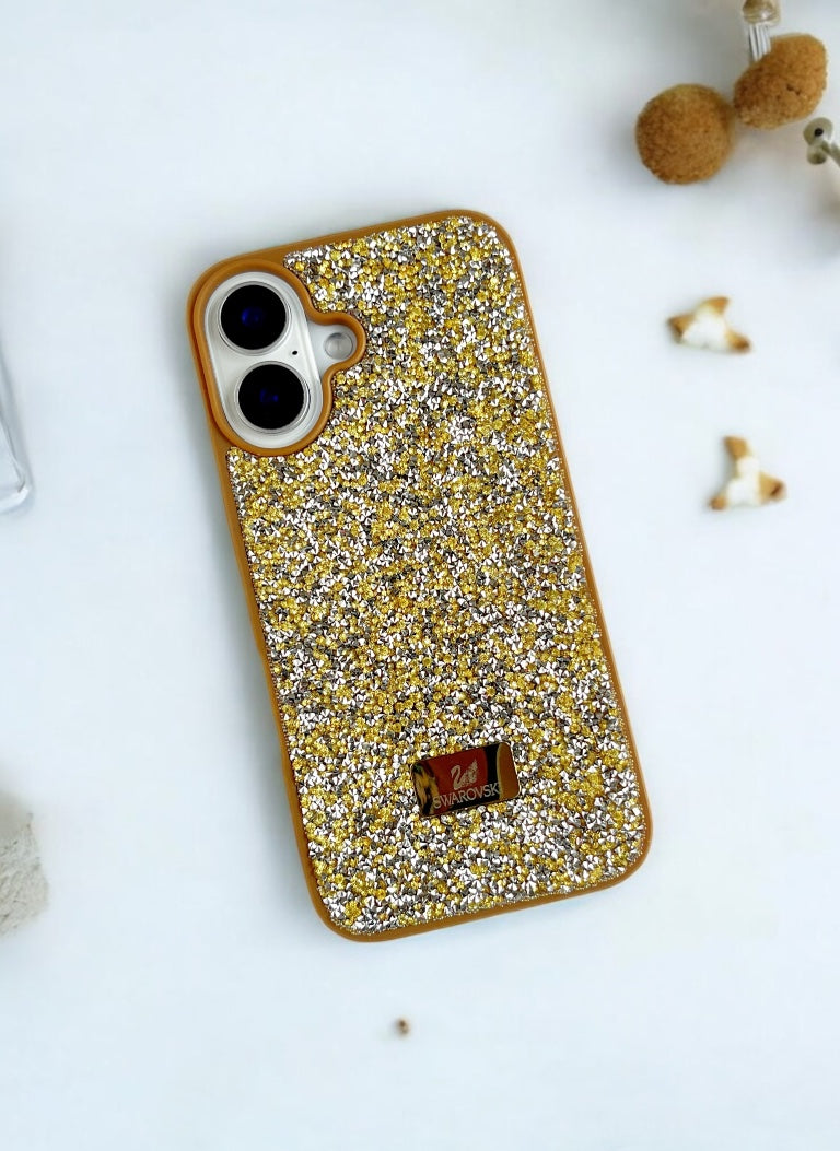 Brown Crystal Glitter Bae Phone Case