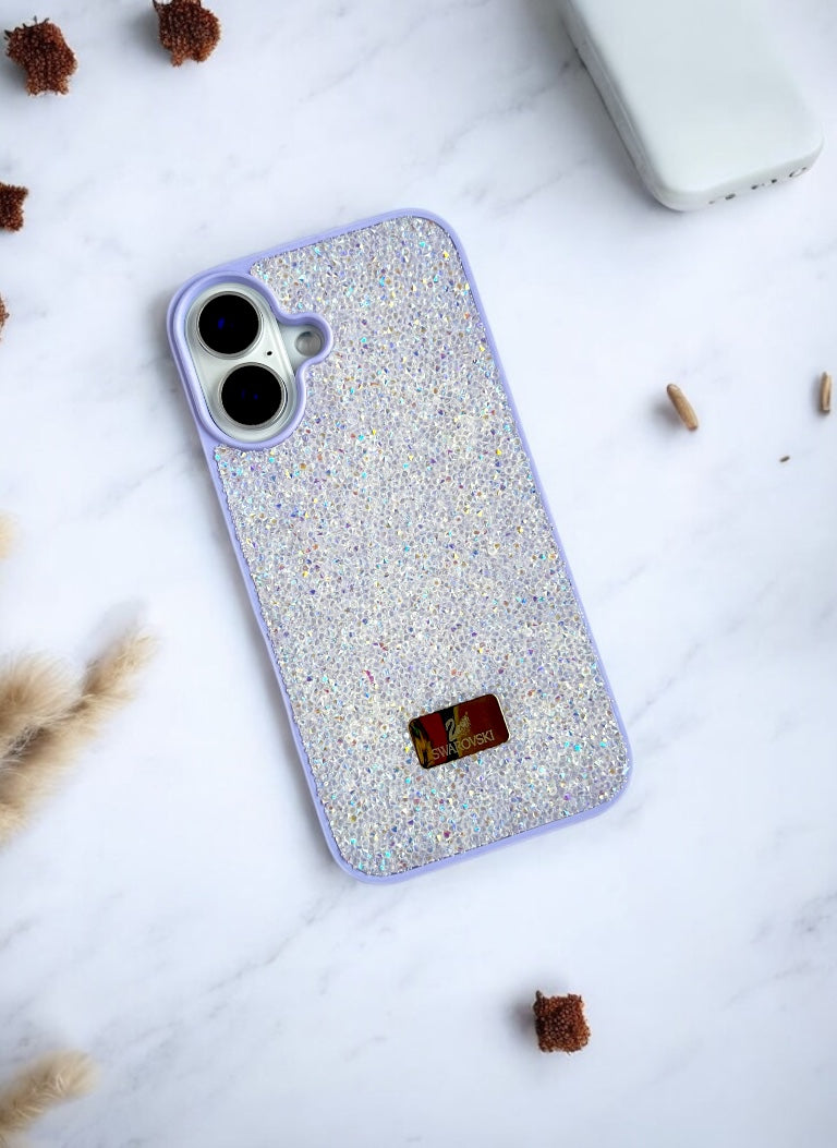 Lavender Crystal Glitter Bae Phone Case