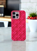 Hot Pink 3D Flower Phone Case