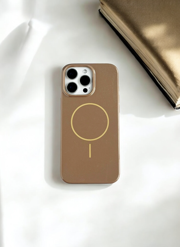Brown Solid Silicone Phone Case | MagSafe Compatible