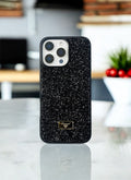 Black Crystal Glitter Bae Phone Case