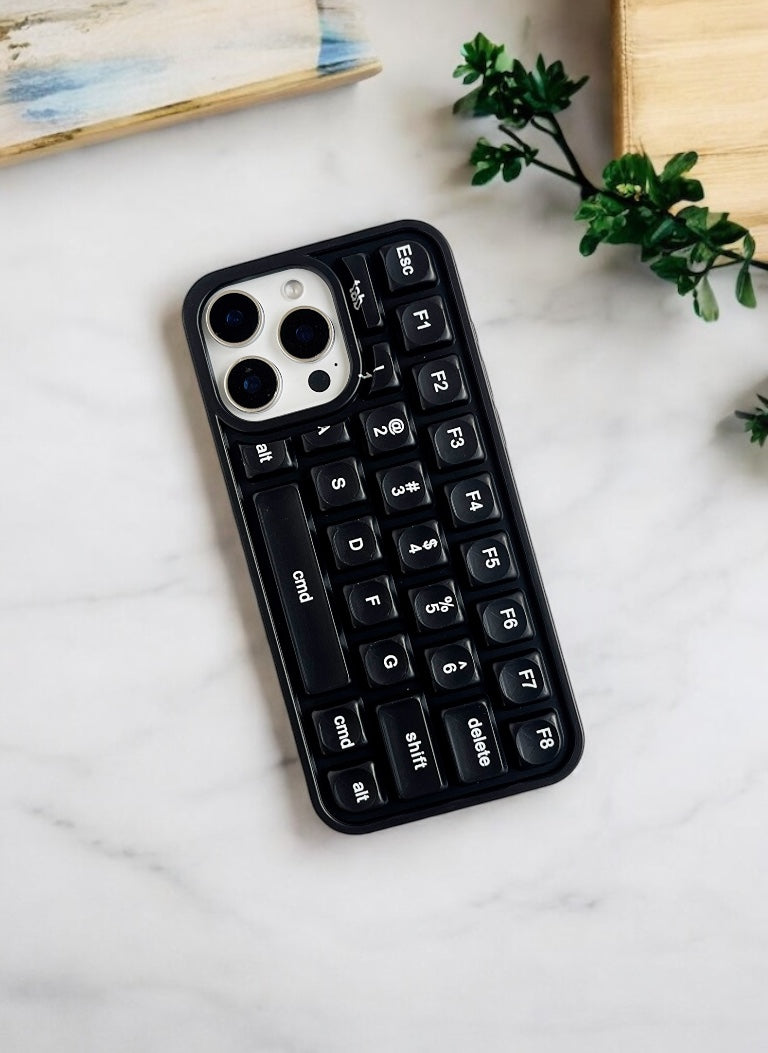 Black Kawaii Keypop Phone Case