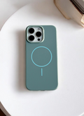 Morning Mist Solid Silicone Phone Case | MagSafe Compatible