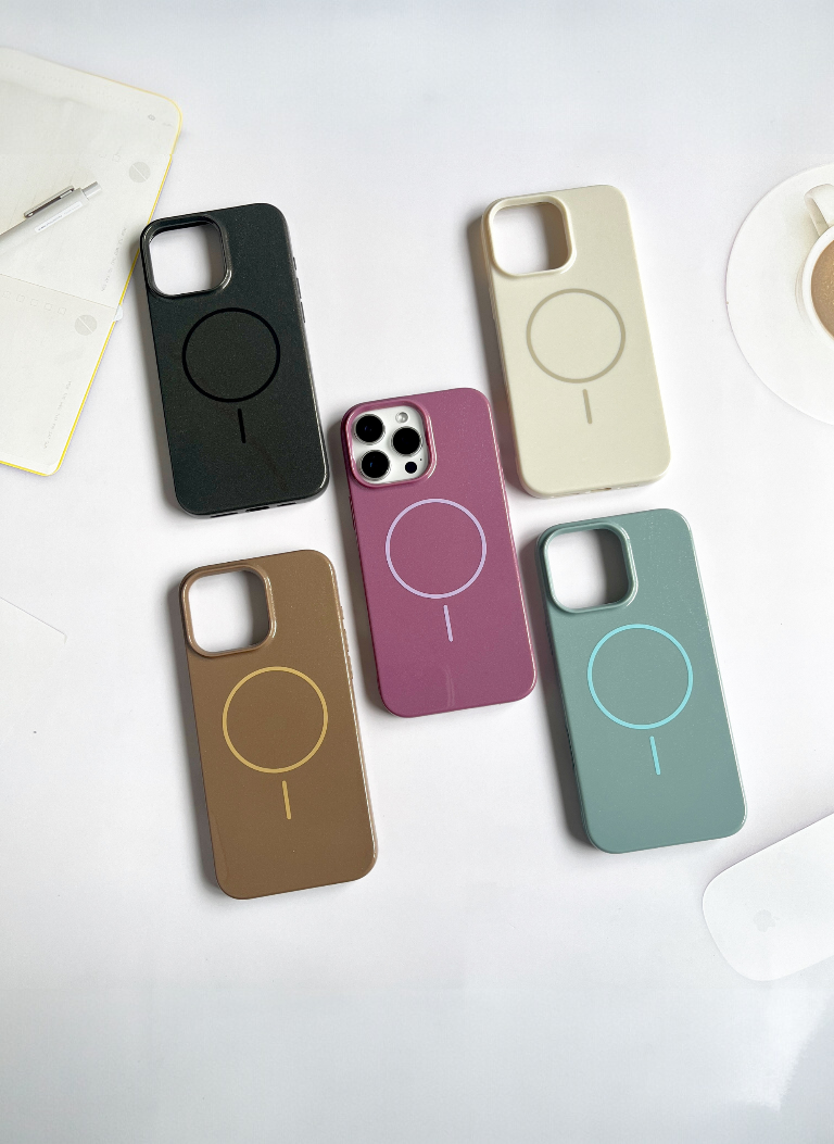 Brown Solid Silicone Phone Case | MagSafe Compatible