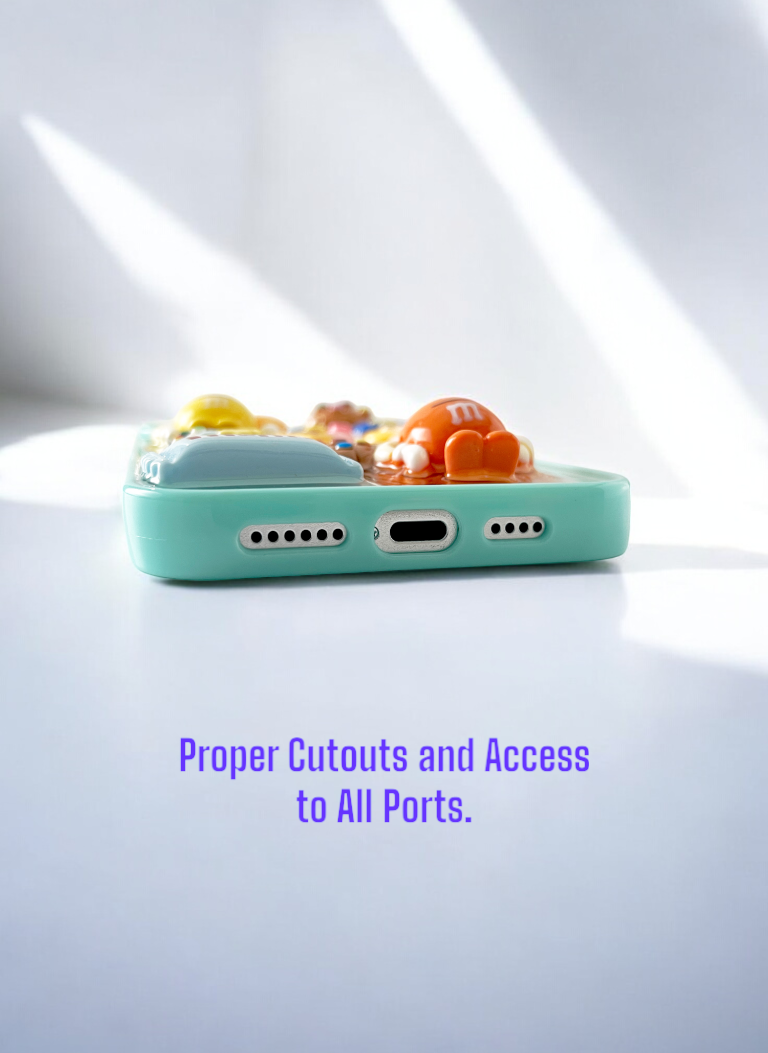 Cyan ChocoMania M&M Candy Phone Case