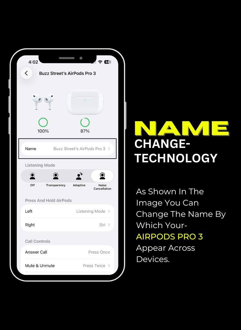 AirPods Pro 3 With Noise Cancellation | Free 5000mAH Mag Safe