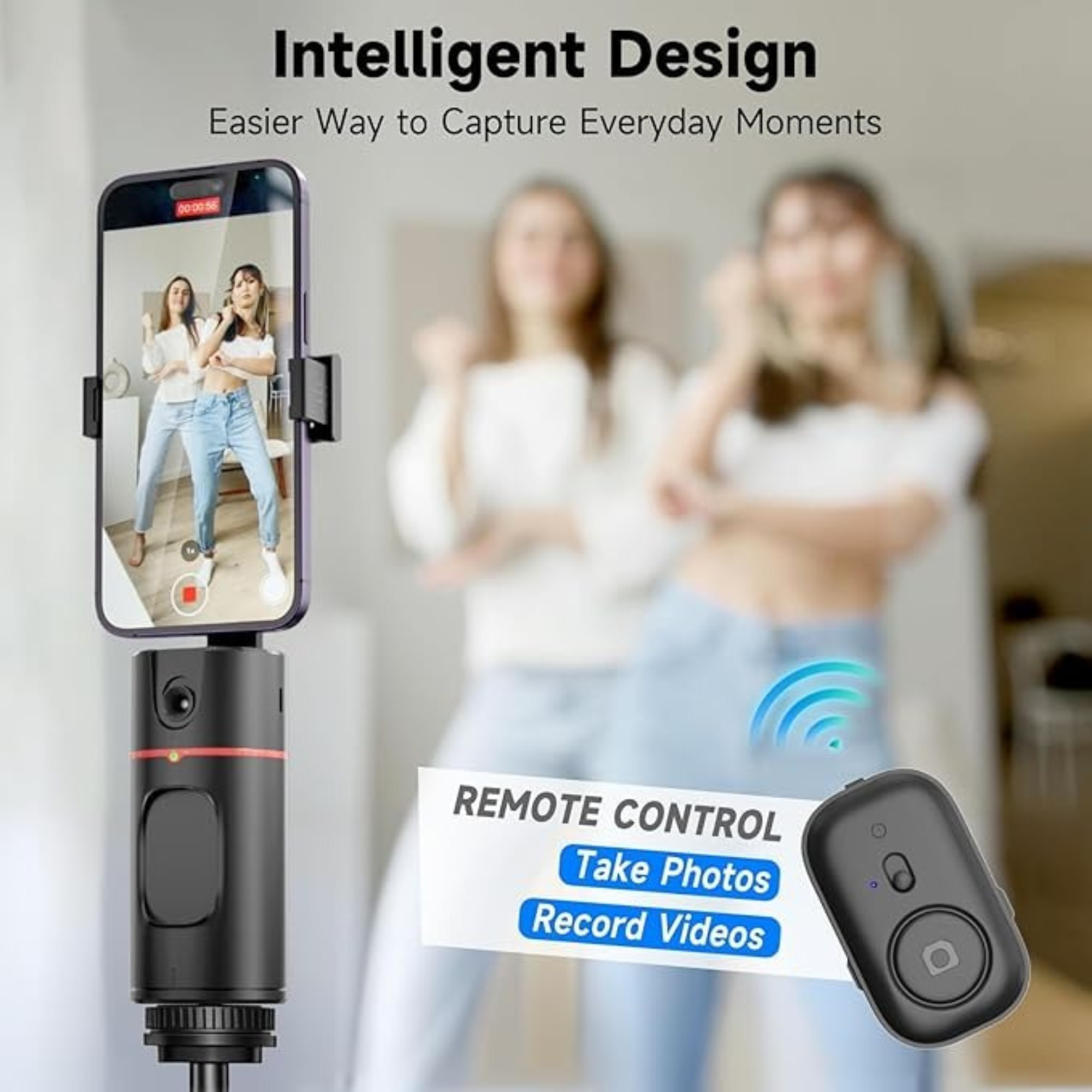 P02 360° AI Auto Face Tracking Tripod Gimbal by Buzz Street™