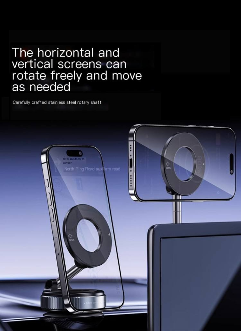 Buzz SnapMount Magnetic 360° Universal Phone Holder for Content Creation | Car & Desk Mount