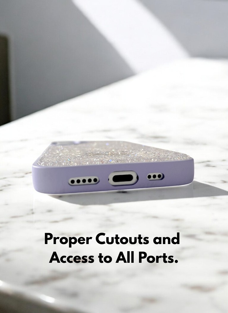 Lavender Crystal Glitter Bae Phone Case