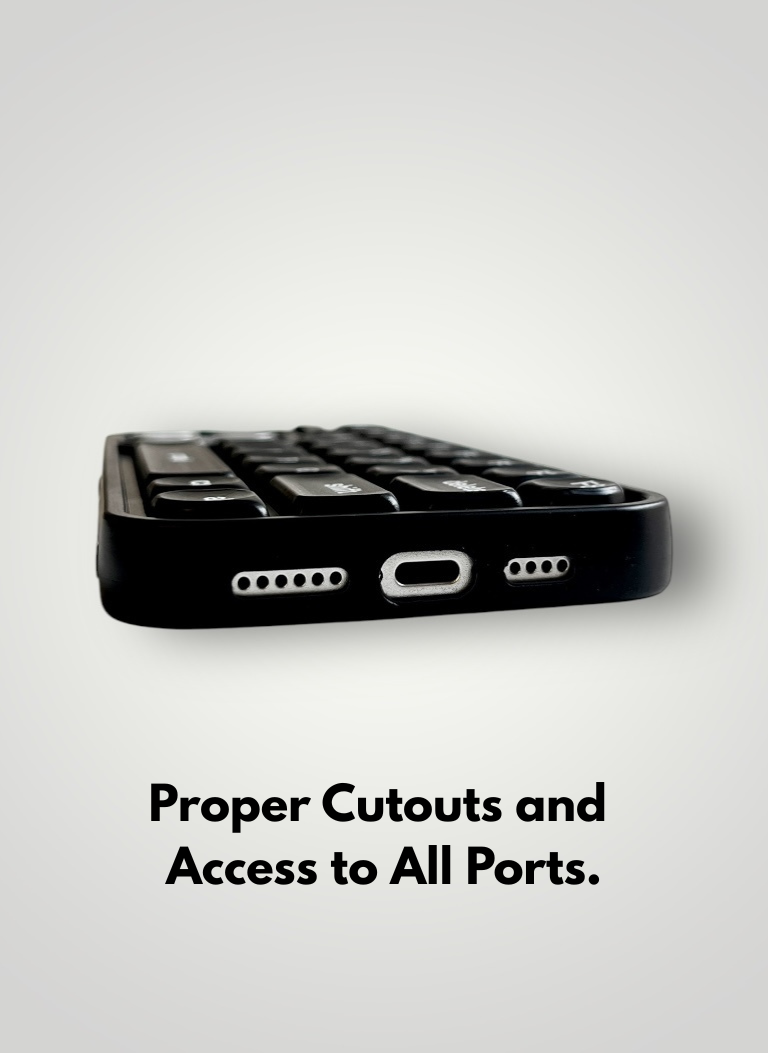 Black Kawaii Keypop Phone Case