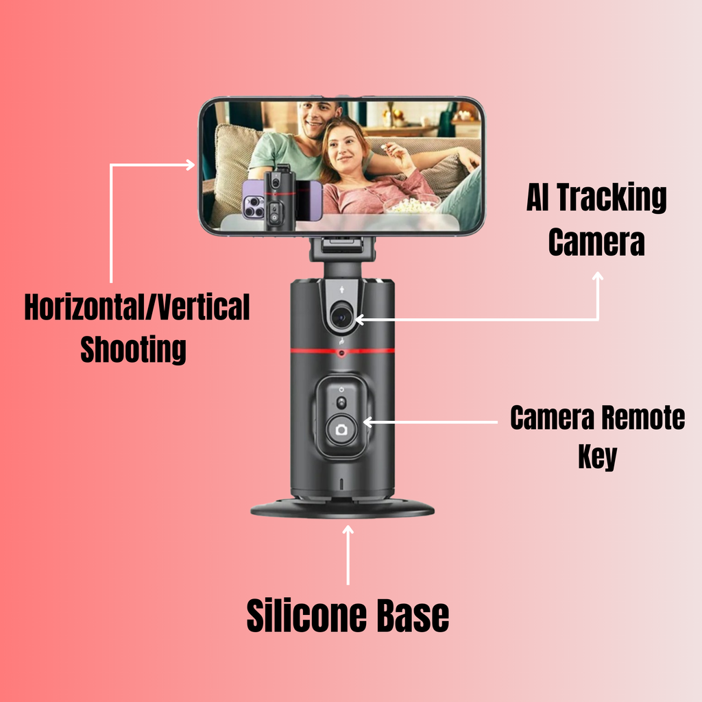 P02 360° AI Auto Face Tracking Tripod Gimbal by Buzz Street™