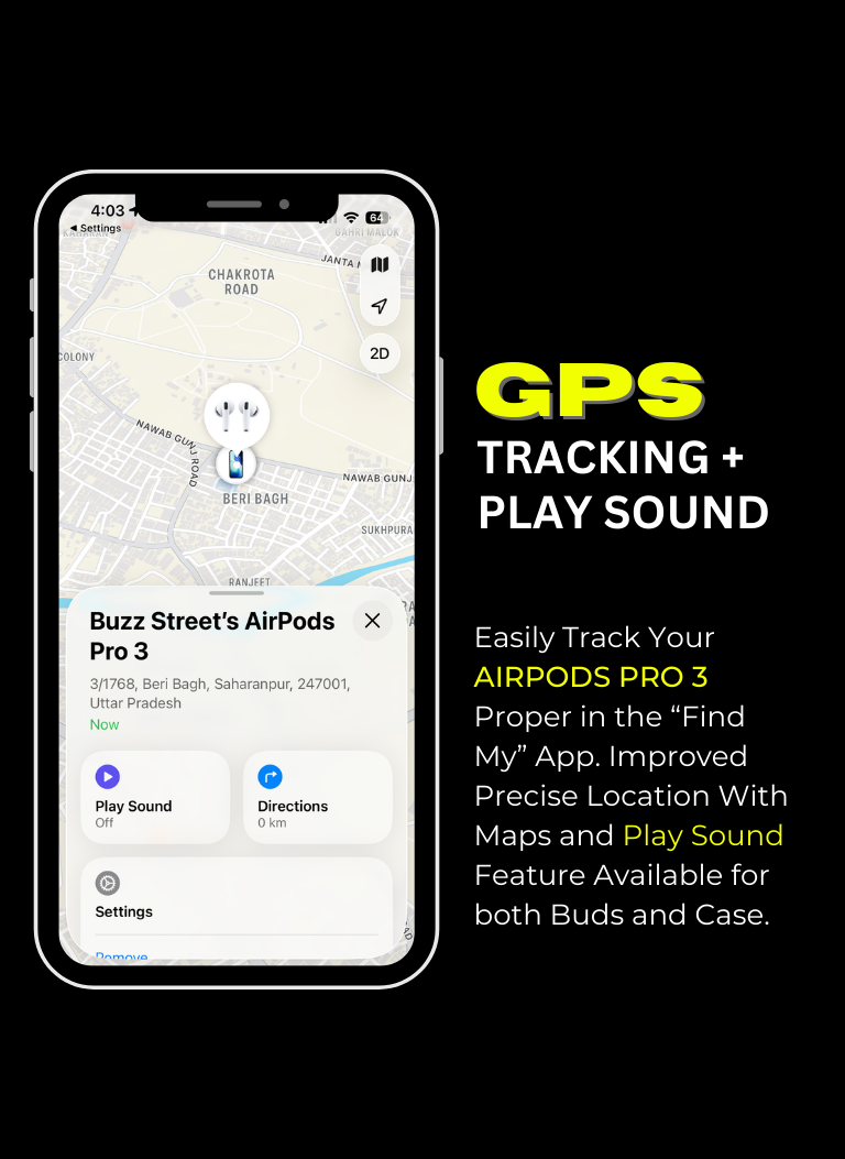 AirPods Pro 3 With Noise Cancellation | Free 5000mAH Mag Safe