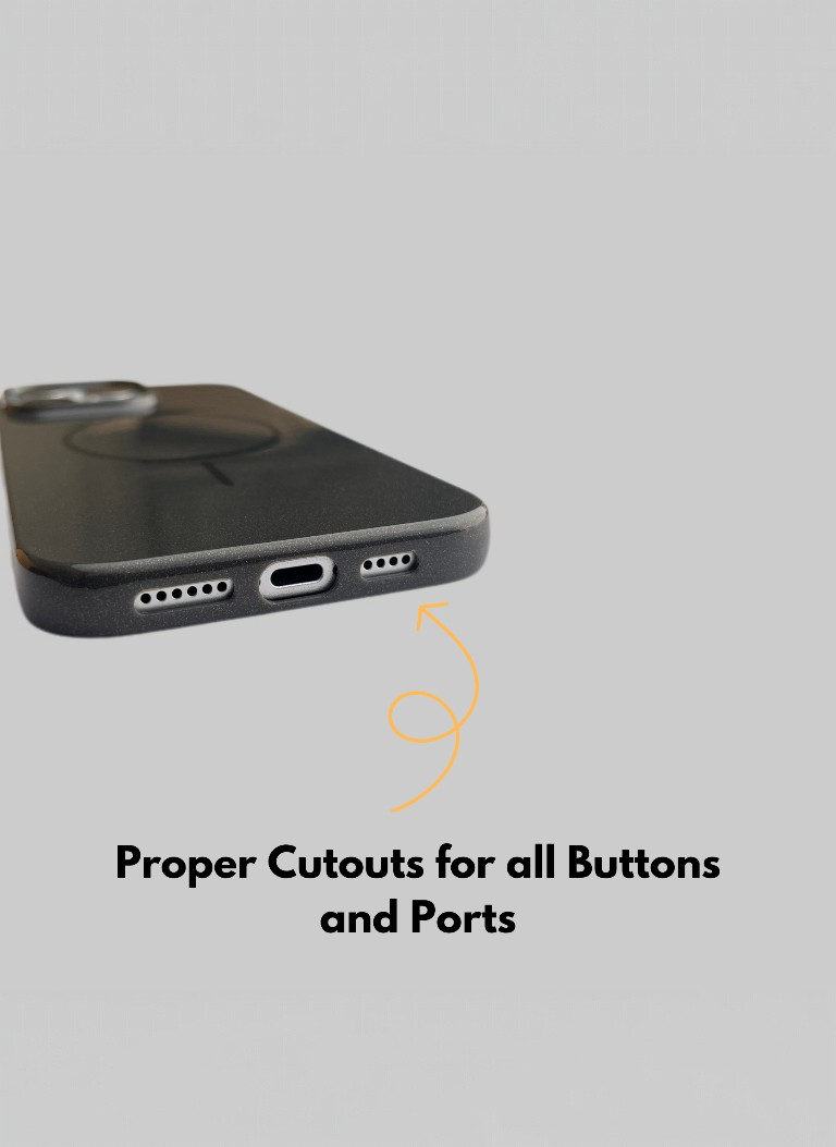 Black Solid Silicone Phone Case | MagSafe Compatible