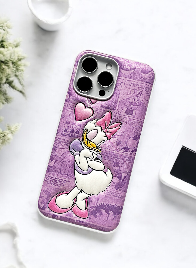Donald Duck Soft Leather Texture Phone Case