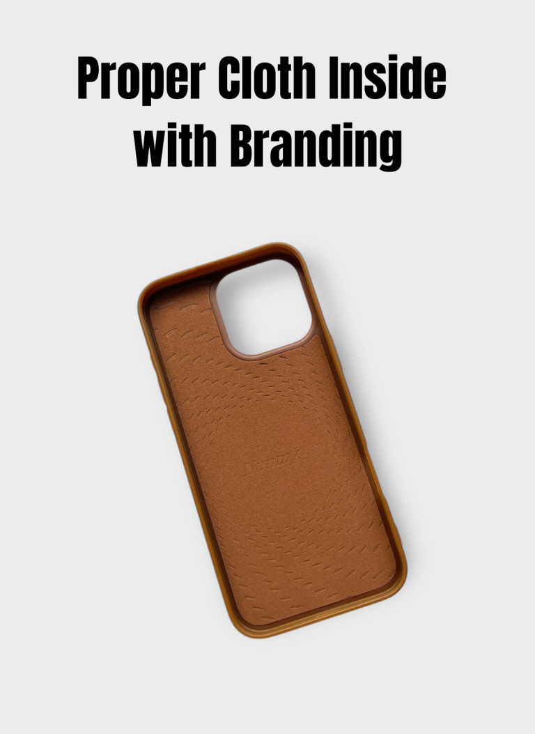 Nimmy Brown Bear Shockproof Embroidery PU Leather Phone Case