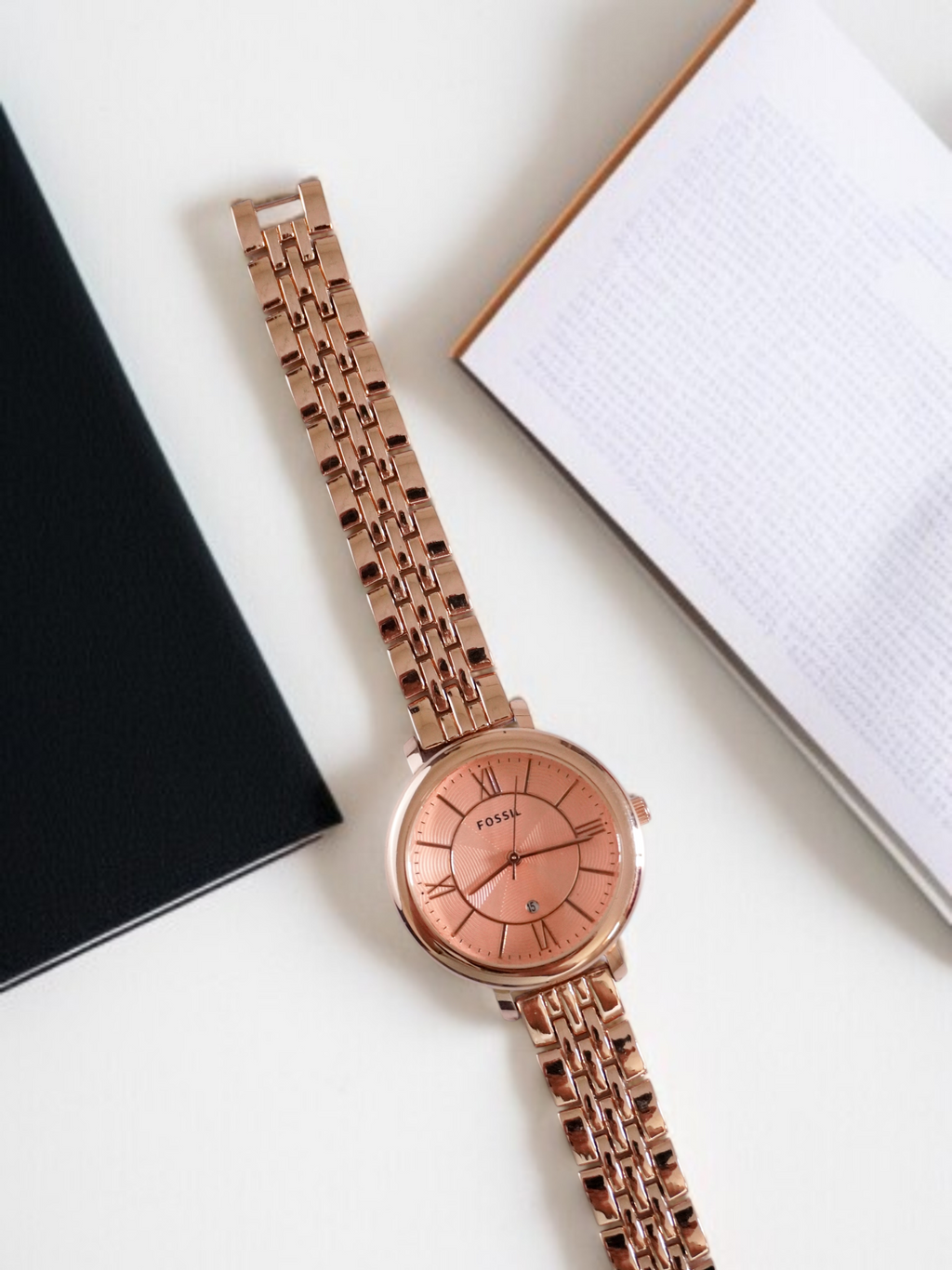 Fossil (FS670) Women’s Rose Gold Analog Watch – 34mm Classic Watch