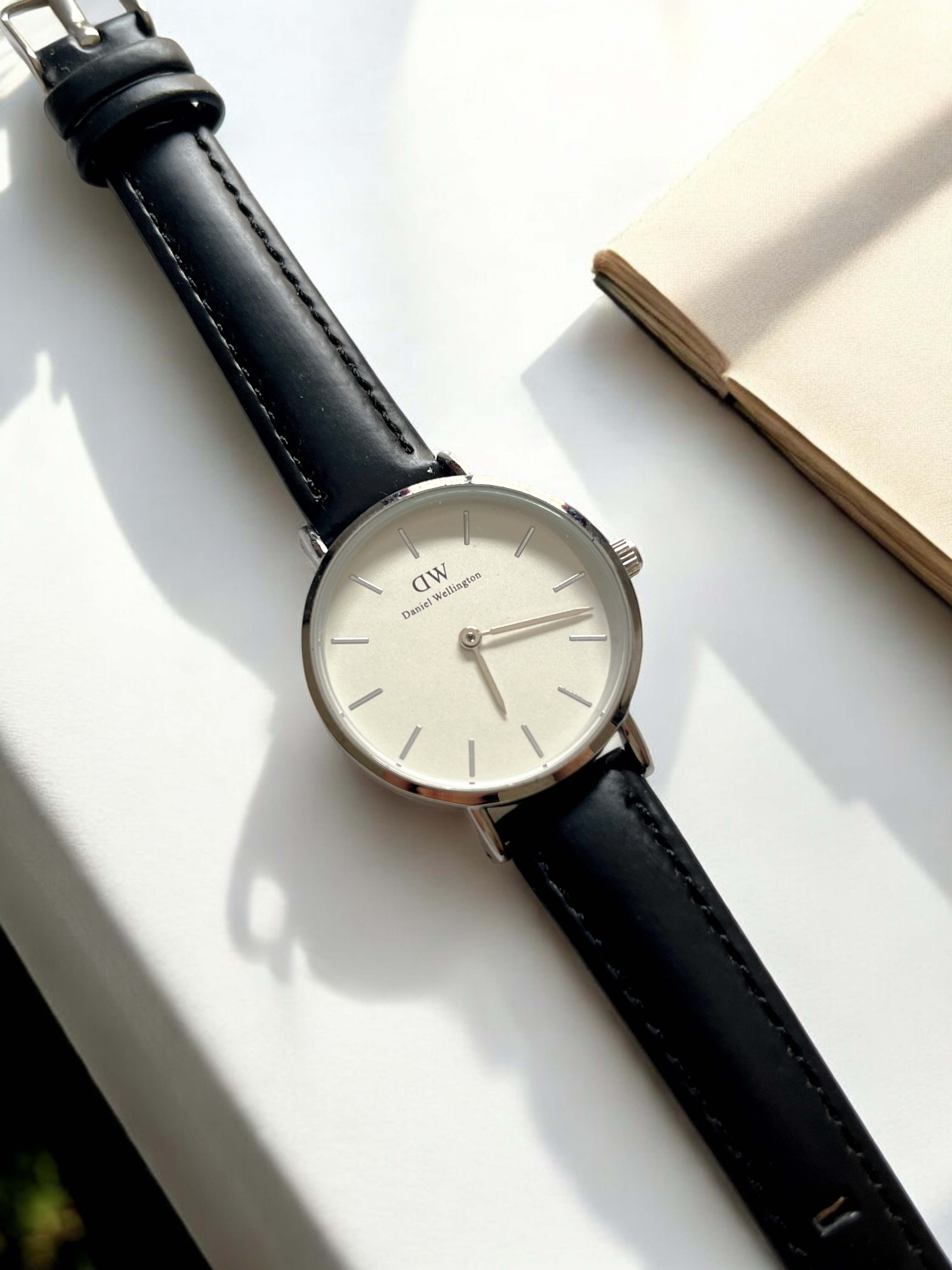 Daniel Wellington Classic Petite 32mm Women’s Watch – Black Leather Strap