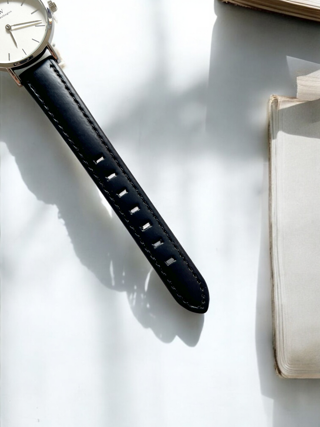 Daniel Wellington Classic Petite 32mm Women’s Watch – Black Leather Strap