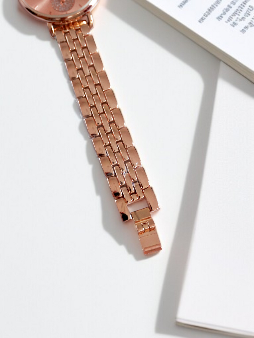 Fossil (FS552) Women’s Rose Gold Analog Watch – 34mm Classic Stainless Steel Strap