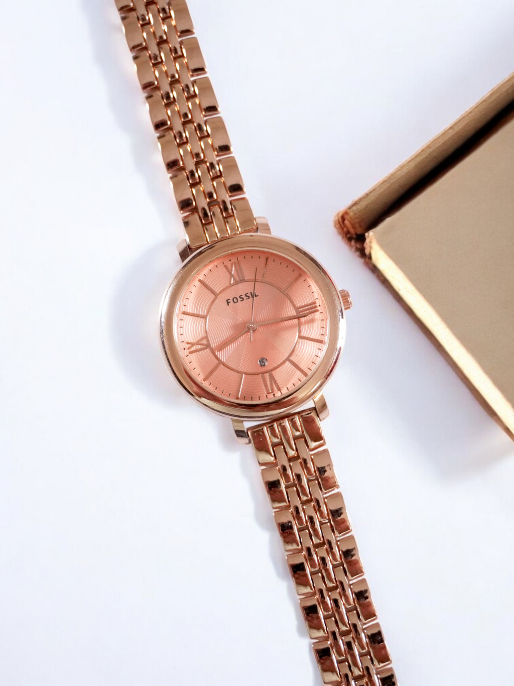 Fossil (FS670) Women’s Rose Gold Analog Watch – 34mm Classic Watch