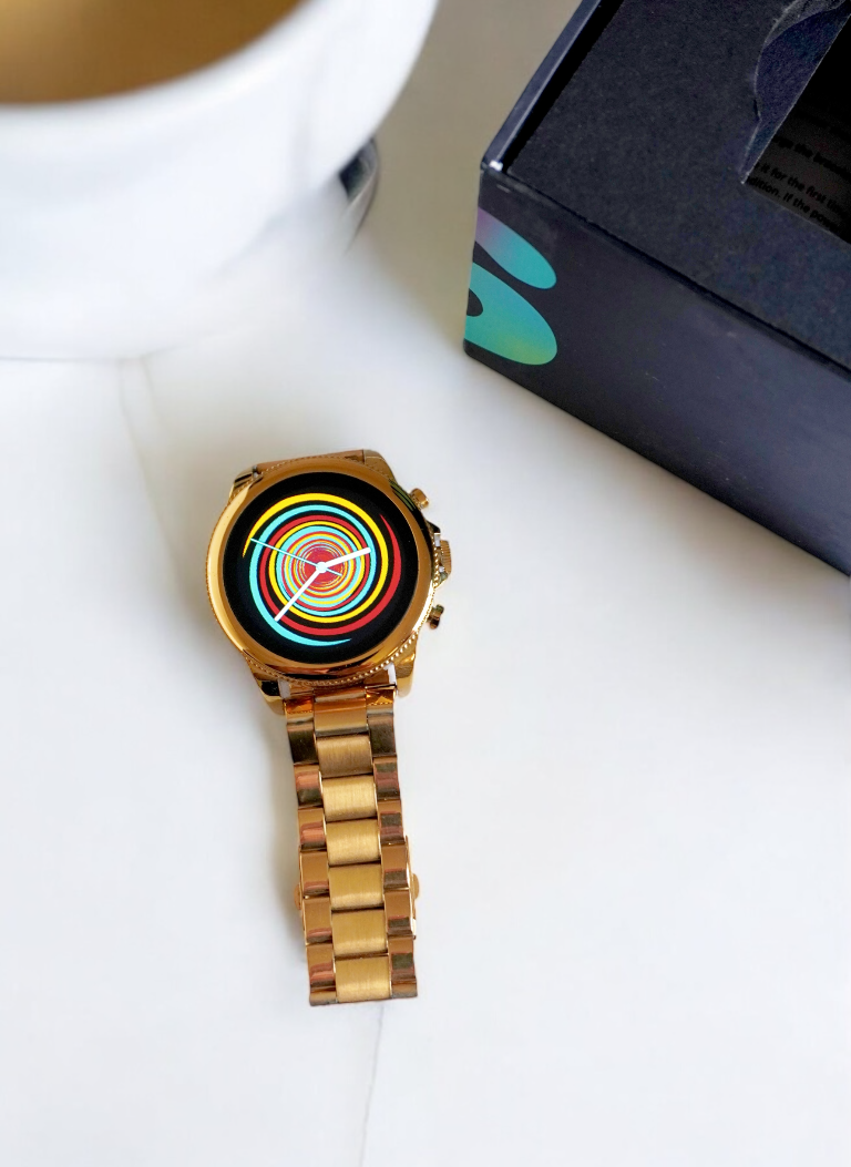 Fossil Generation 6 Gold Stainless Steel Metal Chain Smartwatch