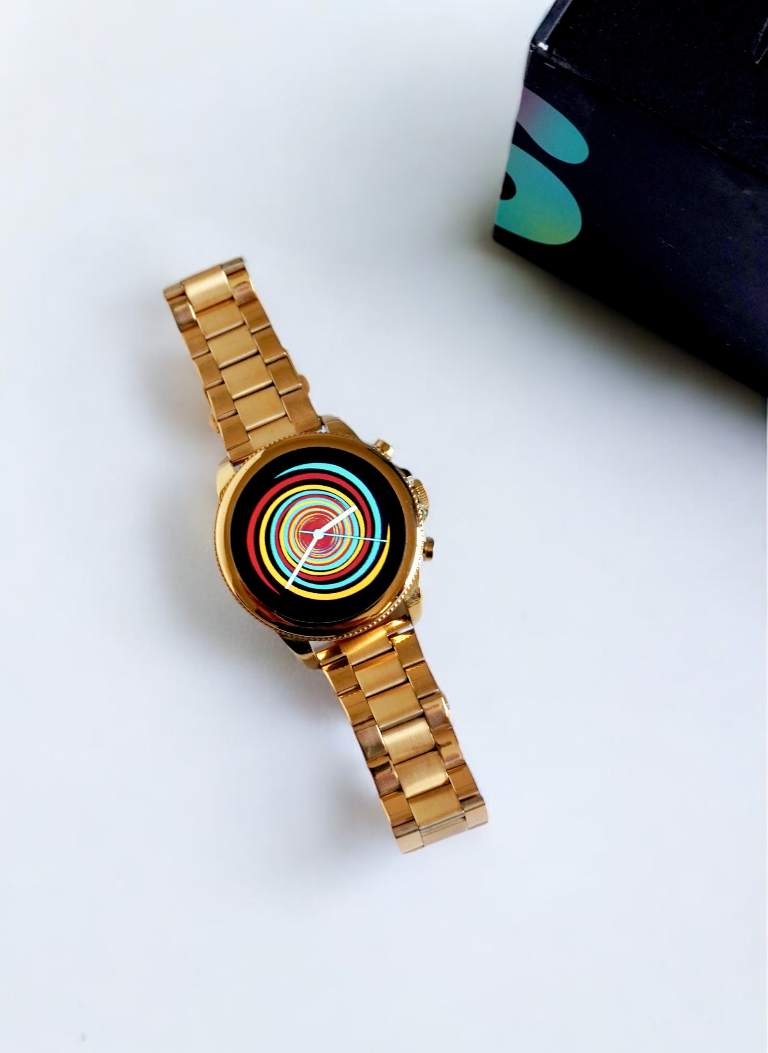 Fossil Generation 6 Gold Stainless Steel Metal Chain Smartwatch