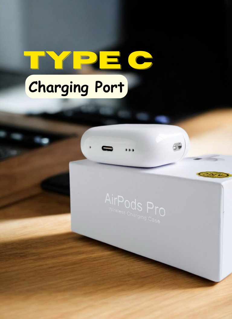 AirPods Pro 2nd Gen With ANC | Free Silicone Case & 5000mAH Mag Safe