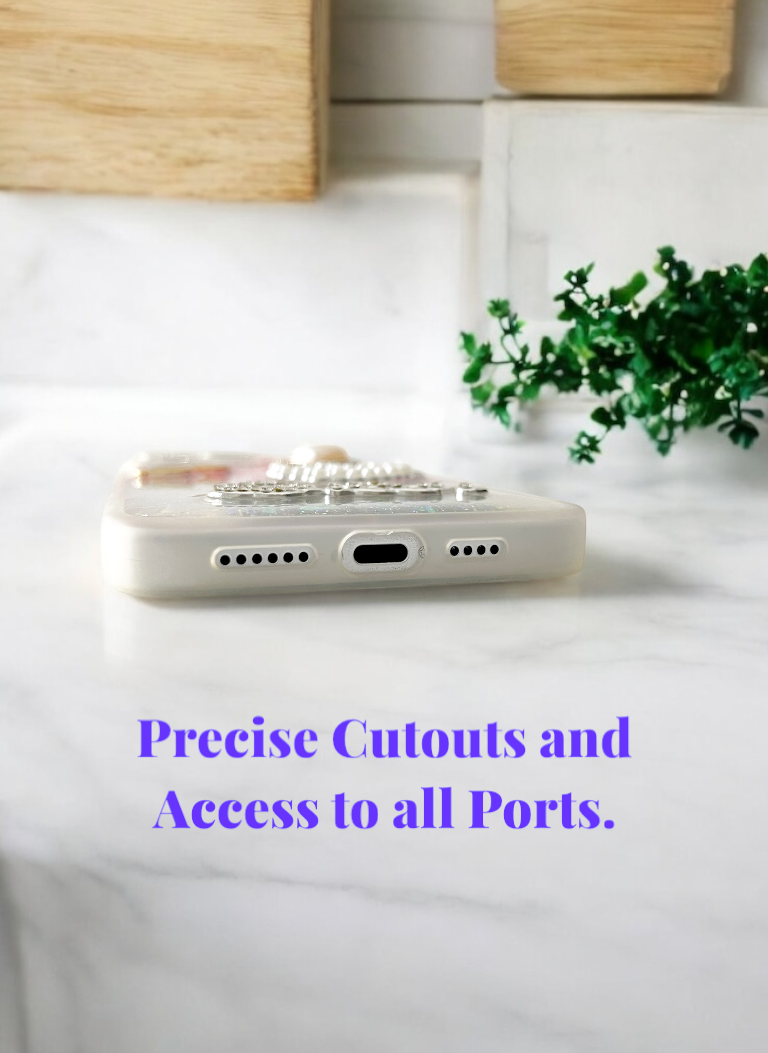 Glitter Queen Phone Case In Silver Color