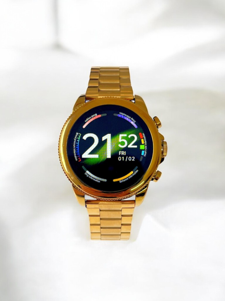 Fossil Generation 6 Gold Stainless Steel Metal Chain Smartwatch